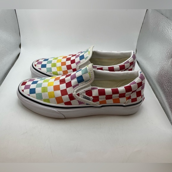 Vans OTW multicolor checkerboard loafers size 6.5 women - Picture 1 of 9